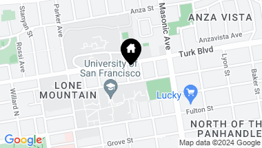 Map of 34 Roselyn Terrace, San Francisco CA, 94118