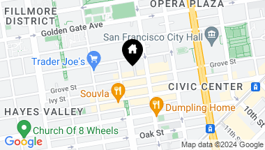 Map of 448 Grove Street, San Francisco CA
