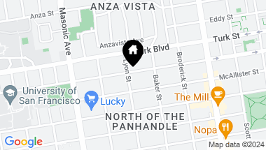 Map of 790 Lyon Street, San Francisco CA, 94115