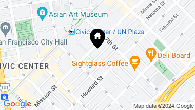 Map of 638 Minna Street 3, San Francisco CA, 94103