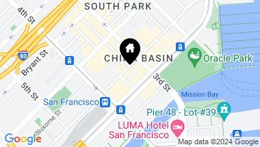 Map of 250 King Street # 722, San Francisco CA, 94107