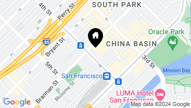 Map of 601 4th Street # 310, San Francisco CA, 94107