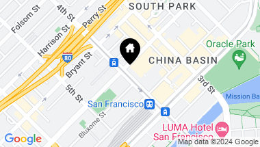 Map of 601 4th Street # 103, San Francisco CA, 94107