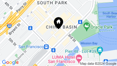 Map of 250 King Street # 1018, San Francisco CA, 94107