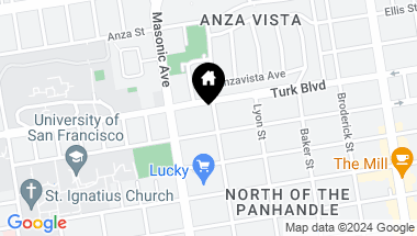 Map of 915 Central Avenue, San Francisco CA, 94115