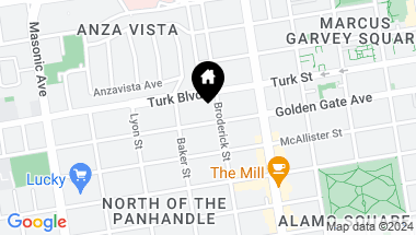 Map of 1830 Golden Gate Ave, San Francisco CA, 94115