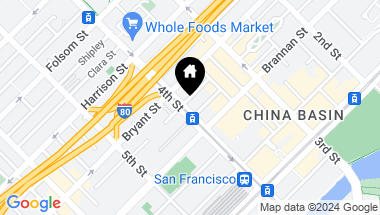 Map of 555 4th Street # 728, San Francisco CA, 94107