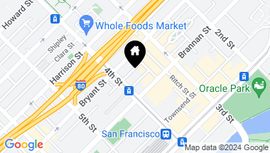 Map of 555 4th Street # 723, San Francisco CA, 94107