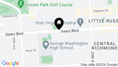 Map of 6509 Geary Boulevard # 204, San Francisco CA, 94121