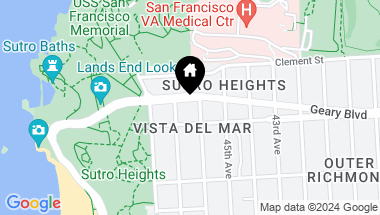 Map of 421 Point Lobos Avenue, San Francisco CA, 94121