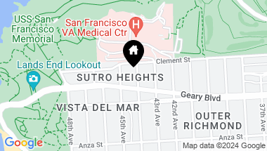 Map of 435 44th Avenue, San Francisco CA, 94121