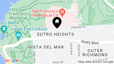 Map of 418 45th Avenue, San Francisco CA, 94121