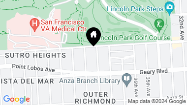 Map of 419 39th Avenue, San Francisco CA, 94121