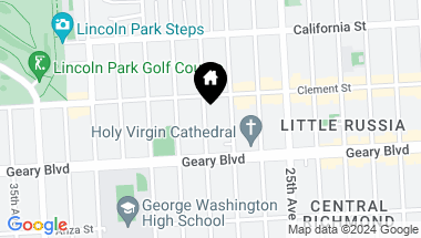 Map of 436 28th Avenue, San Francisco CA, 94121