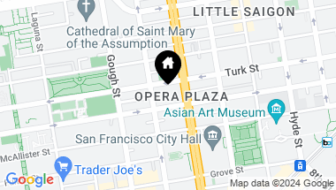 Map of 601 Van Ness Ave. # 345 Unit: 344 - 345, San Francisco CA, 94102