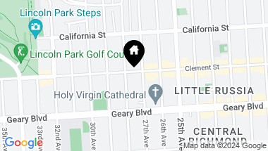 Map of 2625 Clement Street # 202, San Francisco CA, 94121
