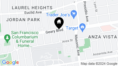 Map of 228 Collins Street, San Francisco CA, 94118