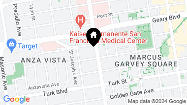 Map of 1325 Divisadero Street # 301, San Francisco CA, 94115
