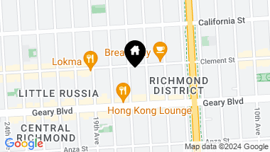Map of 324 17th Avenue, San Francisco CA, 94121