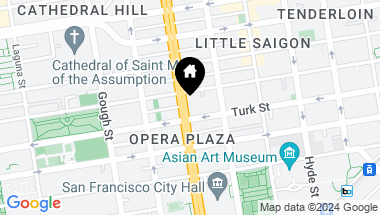Map of 750 Van Ness Avenue 402, San Francisco CA, 94102