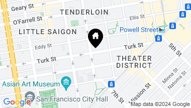 Map of 285 Turk Street, San Francisco CA, 94102