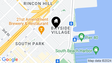 Map of 219 Brannan Street # 18D, San Francisco CA, 94107