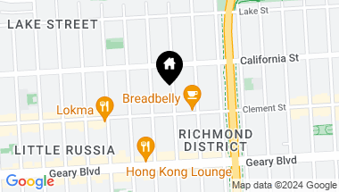 Map of 263 16th Avenue, San Francisco CA, 94118