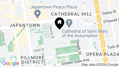 Map of 1250 Ellis Street 3, San Francisco CA, 94109