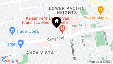 Map of 1443 Broderick Street, San Francisco CA, 94115
