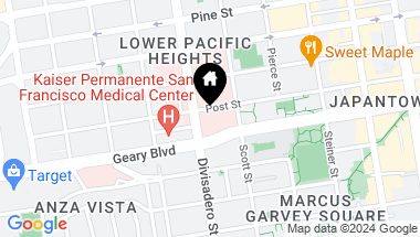 Map of 2299 Post Street # 203, San Francisco CA, 94115