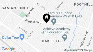 Map of 2555 2567 Foothill Boulevard, Oakland CA, 94601