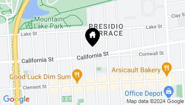 Map of 4504 California Street, San Francisco CA, 94118