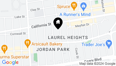 Map of 51 Parker Avenue, San Francisco CA, 94118