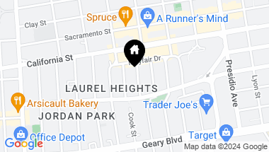 Map of 33 Iris Avenue, San Francisco CA, 94118