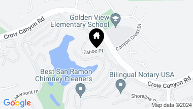 Map of 3019 Tahoe Pl, San Ramon CA, 94582