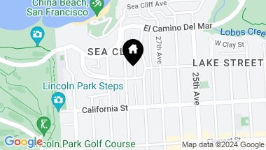 Map of 2740 Lake Street, San Francisco CA, 94121