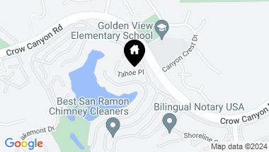 Map of 3019 Tahoe Pl, San Ramon CA, 94582
