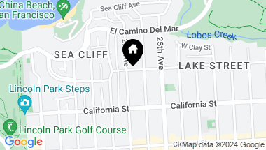 Map of 2539 Lake Street # 3, San Francisco CA, 94121