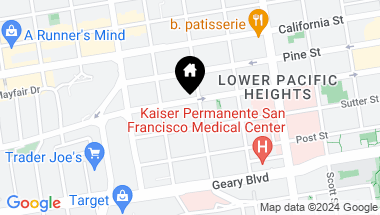 Map of 2811 Bush Street, San Francisco CA, 94115