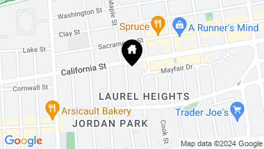 Map of 28 Parker Avenue # 101, San Francisco CA, 94118