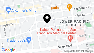 Map of 2880 Bush Street, San Francisco CA, 94115