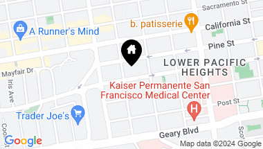 Map of 2868 Bush Street, San Francisco CA, 94115