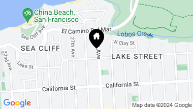 Map of 195 25th Avenue # 401, San Francisco CA, 94121