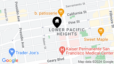 Map of 2686 Bush Street, San Francisco CA, 94115