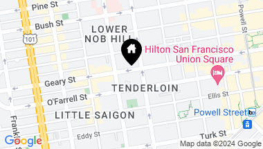Map of 735 Geary Street # 504, San Francisco CA, 94109