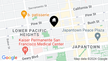 Map of 2377 Bush Street, San Francisco CA, 94115