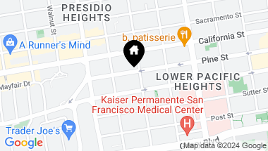 Map of 2919 Pine Street, San Francisco CA, 94115