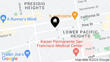 Map of 2901 Pine Street, San Francisco CA, 94115