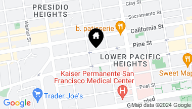Map of 2817 Pine Street, San Francisco CA, 94115