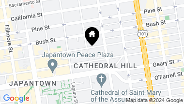 Map of 1527 Sutter St, San Francisco CA, 94109